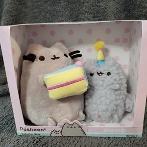 Pusheen and stormy birthday plushie set